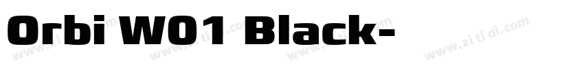 Orbi W01 Black字体转换